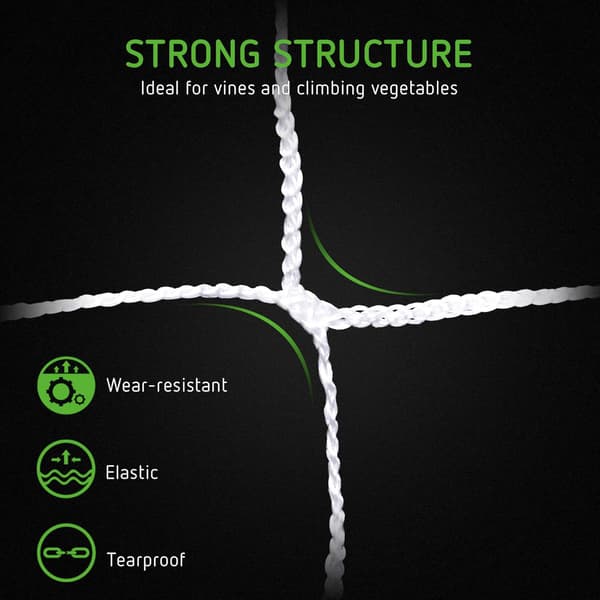 5 x 30 fod Plant Trellis Net, Heavy-Duty Polyester Vækstnet