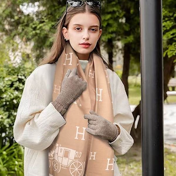 Sjal för Kvinnor Pashmina Silkeslen Sjal Wrap för Kvälls Klänning B