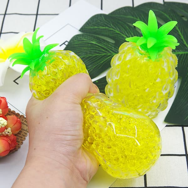 Ananas Stressbolde Bløde Vandperler Bold Sensory Fidget Legetøj