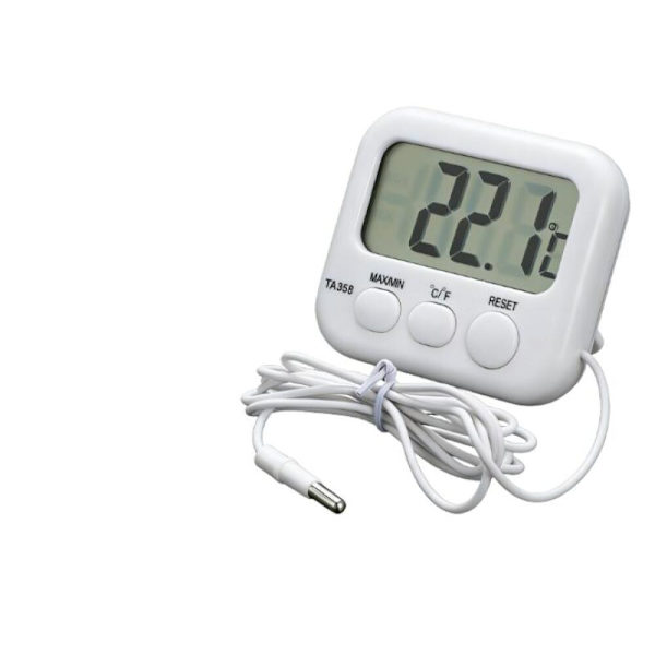 1 st Digital LCD Termometer Utomhus Inomhus Hygrometer Luftfuktighet Cl