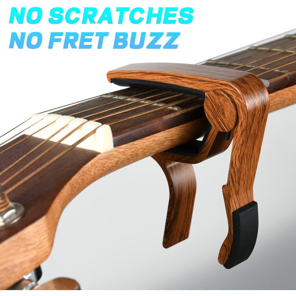 2 set folk/elgitarr stämningsklämmor aluminiumlegering trä