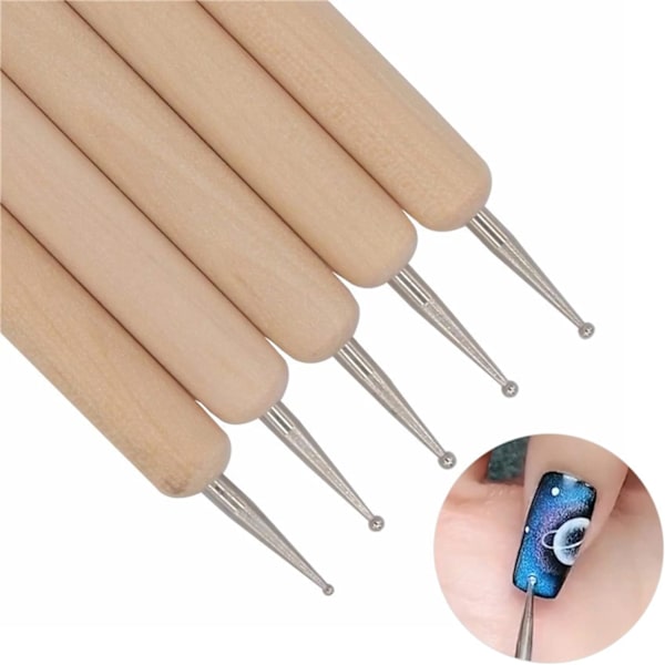5 stycken nagelkonst prickpennor strass nagelkonst prickverktyg DXGHC