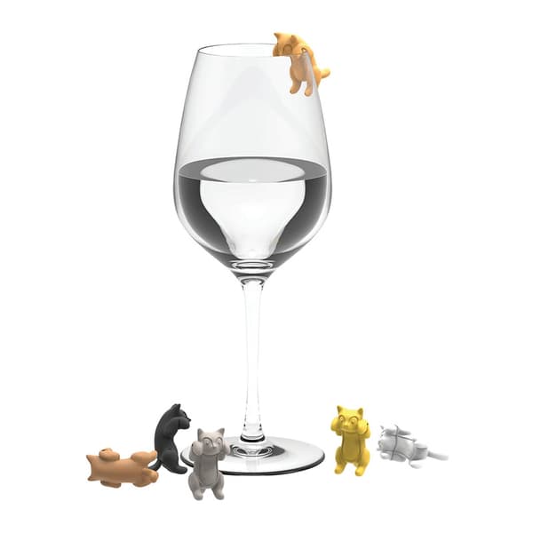 Vinkorkar, Silikon Drink Markers, Passar Glas och Burkar, Diskmaskinssäkra