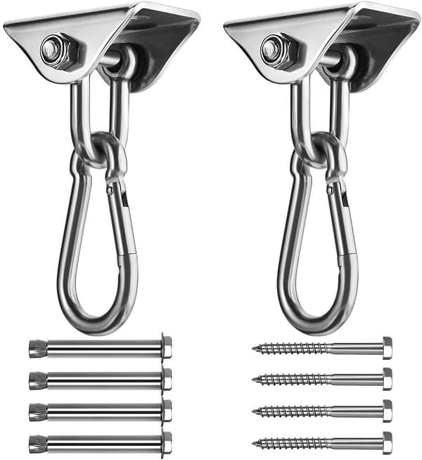 2 Pakk Heavy Duty Løftekroge SUS304 Rustfrit Stål Løftekrog 4