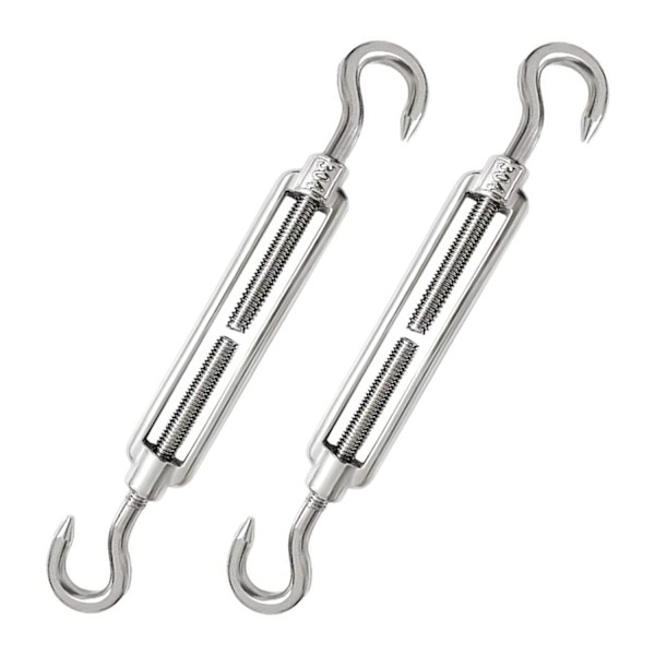 Turnbuckle, krok og krok wire turnbuckle, 2 stk