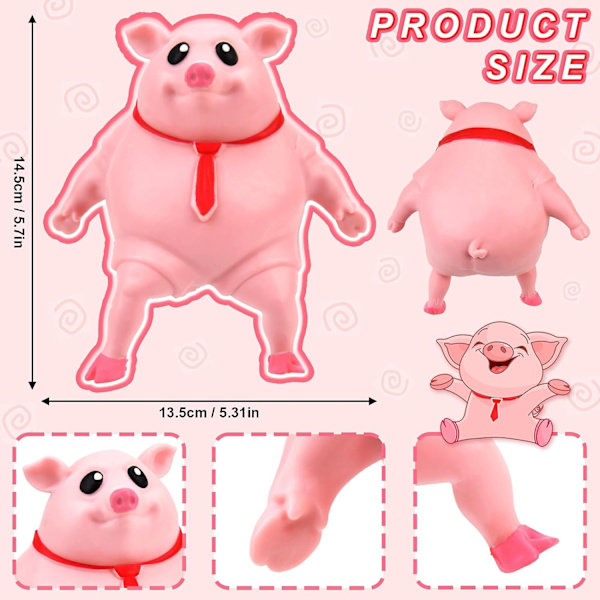 Gris Squeeze Toys Bollar, Squeeze Toy Piggy Splash Toy Squeeze Toy