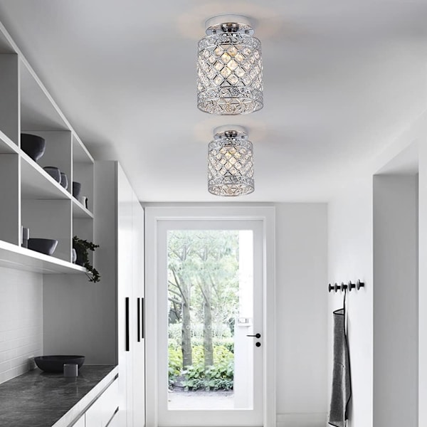 Mini Moderne Dekor Krystal Flush Mount Loftlampe