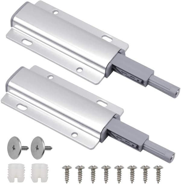 2 st Dörröppnare Magnetisk Fästning Skåpsmagnet Dörrstängare Tryckfäste