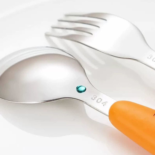 2-delars bestickset för barn i rostfritt stål, rostfritt stål för barn