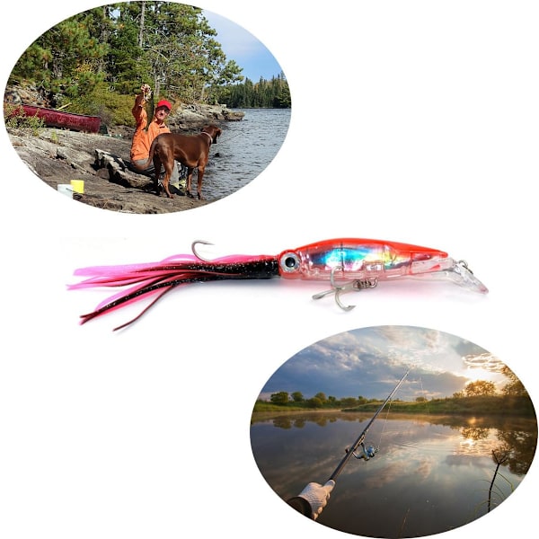 Kalastusvälineet Kalastussyötti Kalmari Jig Kalastusvälineet 14cm 40g Mustekala