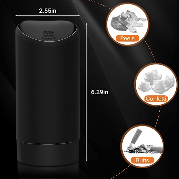 1 kpl Mini Roskakori Kannella Auton Kupinpidikkeeseen - Mini Washab DXGHC