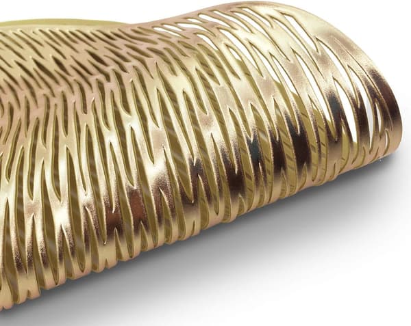 Sett med 6 Vaskbare PVC-Plassmatter, Vinyl Runde, Jul, Bryllup