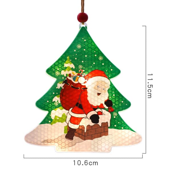 LED-sneglelys Juletræspenge Snømandssokker Dekorative