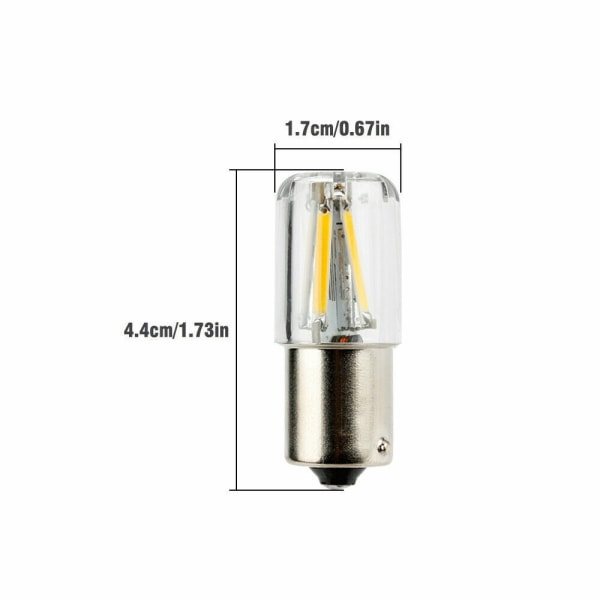 2x 1156 BA15S P21W COB LED Inre Belysningslampor Bakre Backuppbroms