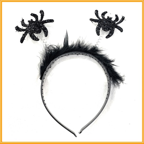 2 stk Halloween Voksen Barn Edderkopp Hodebånd Svart Flaggermus Fe