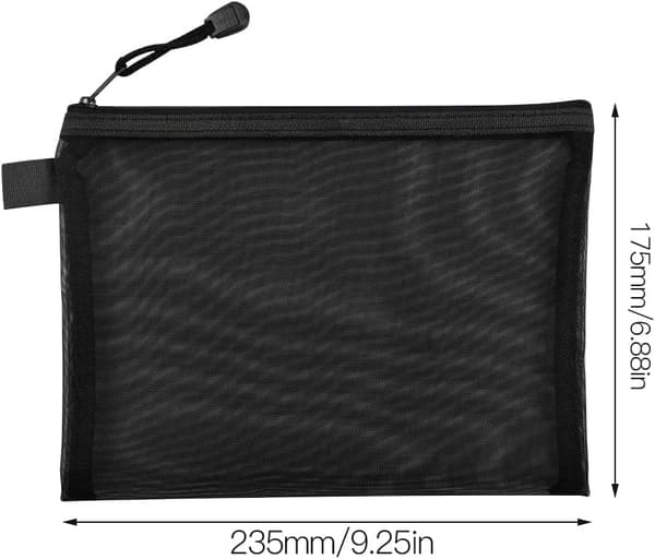 5 Styk A5 Lynlås Dokumentmappe Nylon Lynlåsmappe Dokumentmapper