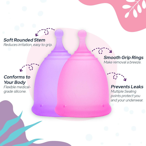 Silikon Menskopp for Kvinner - Menstruasjonskopp - Aunt Cup Circulat