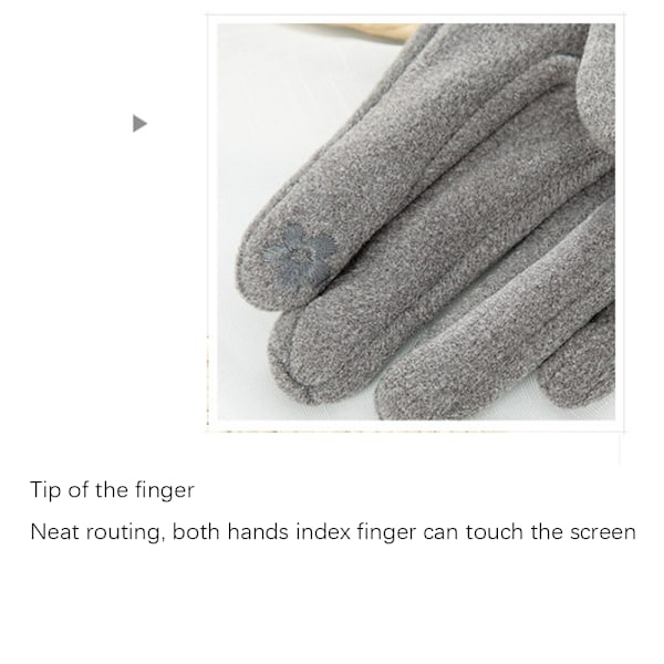 Varmfodrade Touchscreen-Vantar för Kvinnor, Vinter