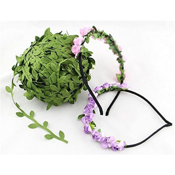 Simulated willow leaf cloth, wreath, rattan strip, decorative art