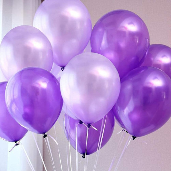 100 stycken pärlformade latexballonger för födelsedagsfest och bröllop