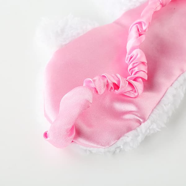 Plush Søvnmaske Søt 3D Fluffy Unicorn Øyemaske Dyr Slee DXGHC