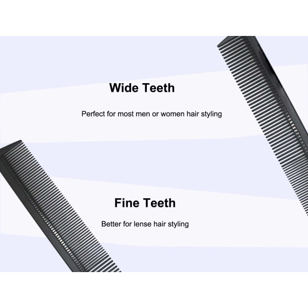 （Black）Carbon Fiber Cutting Comb, Professional  Styling Comb, Hai