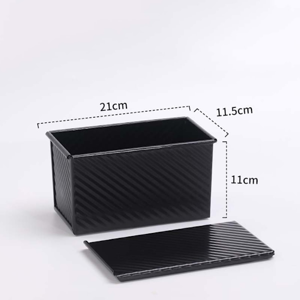 （Sort）450g Dej Toast Brød Bageform Kage Brød Bageform