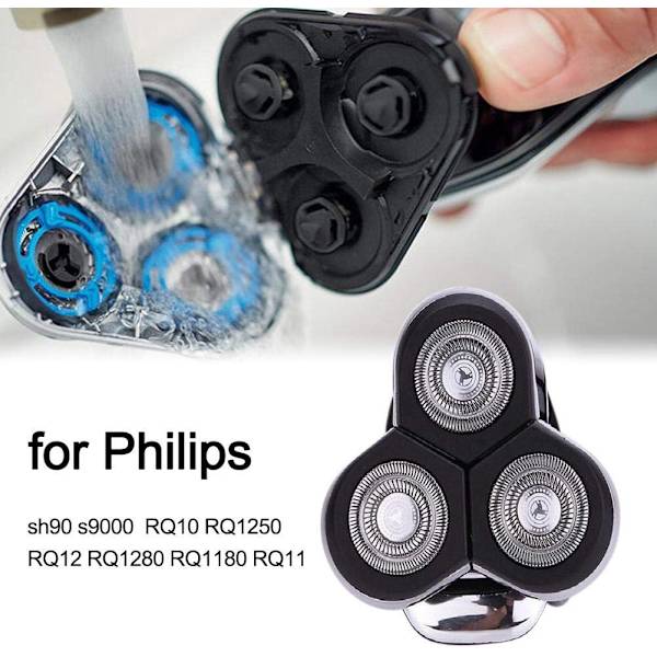 Skrabehoved udskiftning til Philips sh90 s9000 RQ10 RQ1250 RQ12