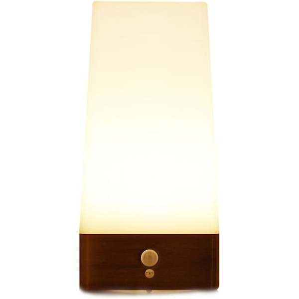 1 Stycke Kvadratisk Retro LED Nattlampa Trådlös PIR Rörelsedetektering