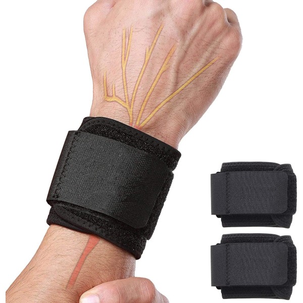Handledsskydd, 2 stycken Bodybuilding Handledsband för Viktlyftning