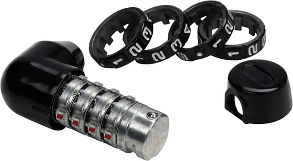 4-siffriga kombinationscykellås (2-pack) - 16 cm, Lås för elcyklar