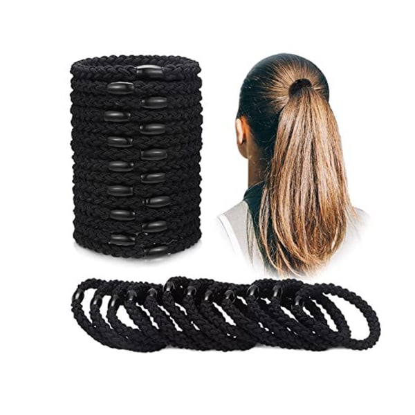 20 handgjorda knutna hårband, flätade flätor, hög elasticitet