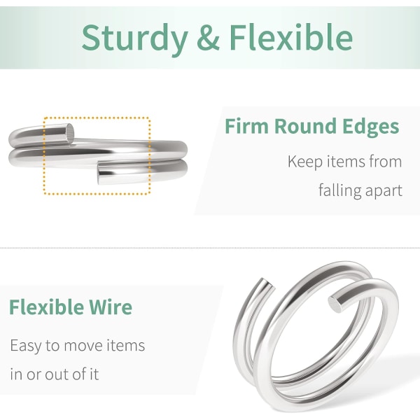 500 kpl 10 mm Mini Split Jump Ring - Kaksoislenkit, Pieni Metalli