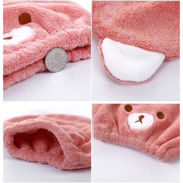 4-pack Superabsorberande Snabbtorkande Hårhandduk för Barn