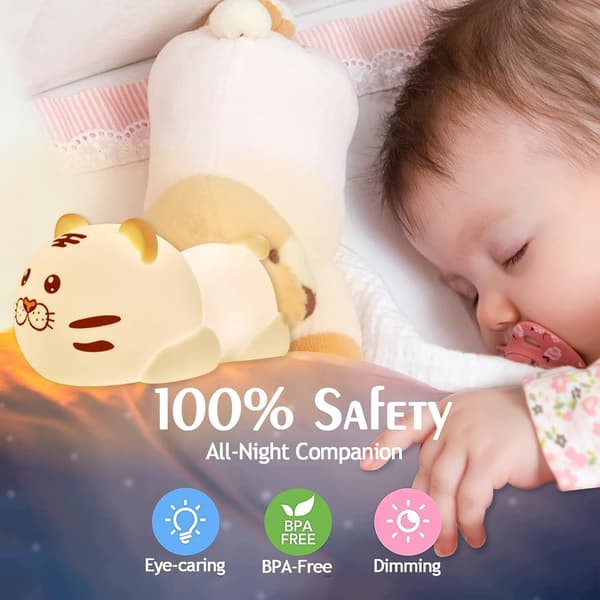 Julegave Tigerlampe, Tiger nattlys for skrivebord