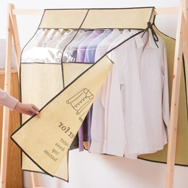 Plaggskydd, 110*90cm Beige Dammskydd Universal Klädskydd