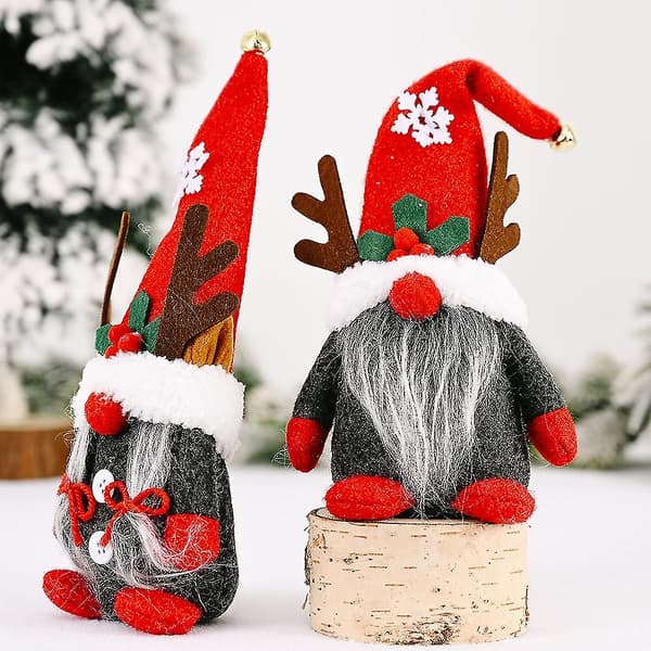 Rendekorations-jultomtar, handgjord Tomte-figur DXGHC