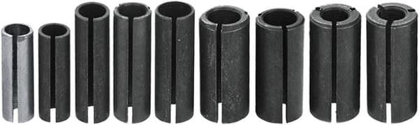 9-delars Set Fräs Bits Kollekt Adaptrar Kollekt Chuck Konverter Adapter