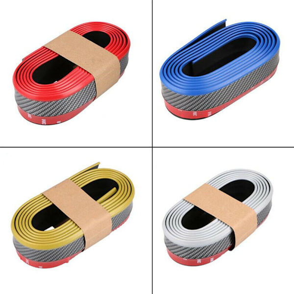 Universal 2,5 m Bil Front Bumper Lip Splitter Karosseri Spoiler Hak