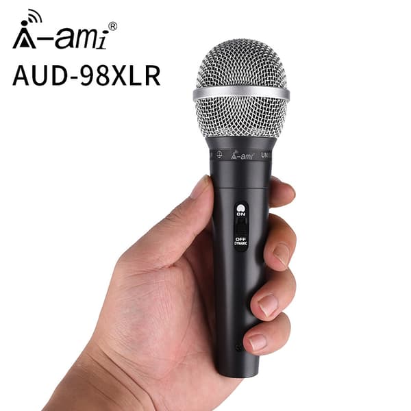Professionell Handhållen Trådbunden Dynamisk Mikrofon Klar Röst Mic fo
