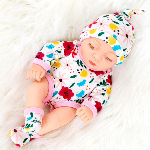 12 tommers nyfødt gjenfødt babydukke og klærsett Realistisk Silico