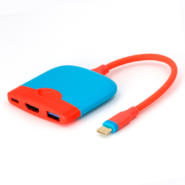 Type-C 3-i-1 utvidelsesdokk Switch-base bærbar HD-video
