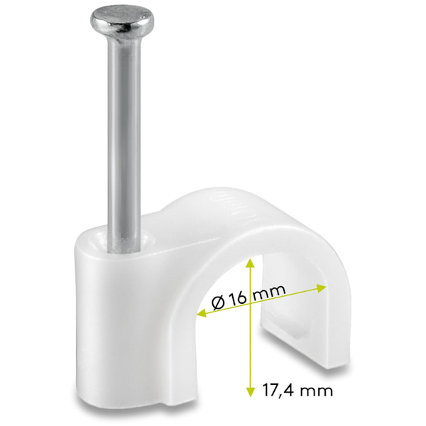 Wentronic Kabelbindare 16,0 mm Vit 100 st