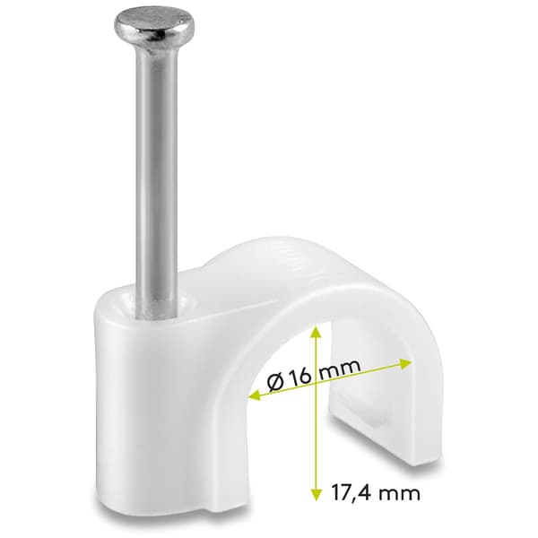Wentronic Kabelbinder 16,0 mm Hvit 100 stk