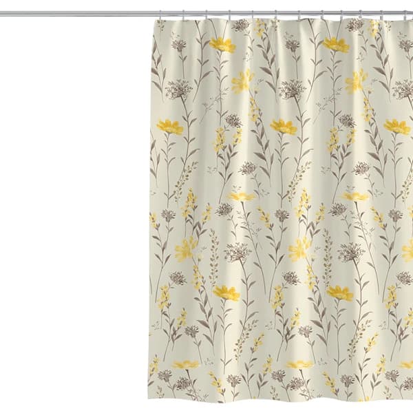 Duschdraperi 100 x 180cm Växter Blommor Tjockt polyestertyg,A