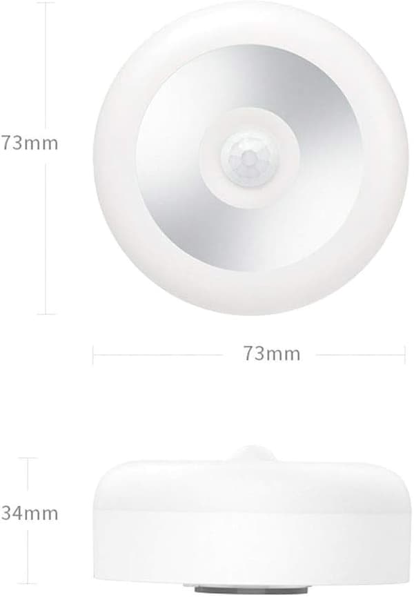 (Hvit) USB-ladbart LED nattlys, nattlys nattlys