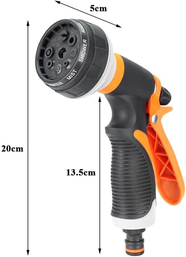 2 Vannpistoler, Vanningsspray med 8 vanningsmoduser