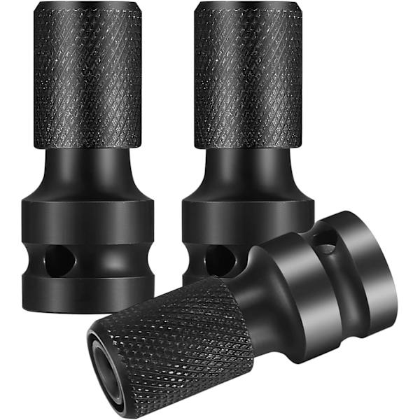 3-pak 1/2\" Sokkel til 1/4\" Hex Schaft Adapter - Slagmutteradapter