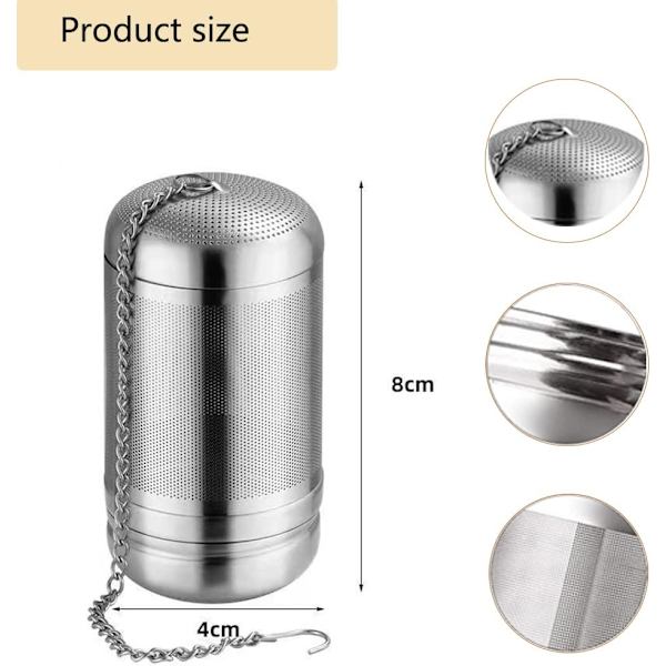 Teinfuser, 304 rustfritt stål teball, original teinfuser