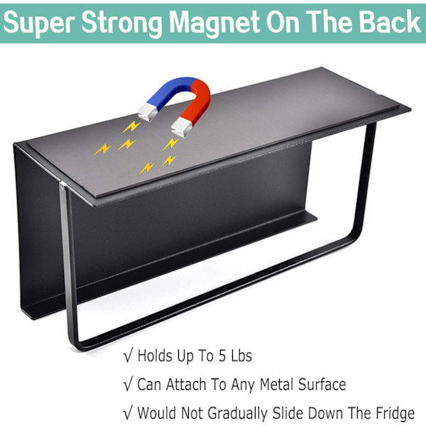 Magneettinen maustehylly Jääkaapin maustehylly Yksikerroksinen Jääkaapin maustehylly